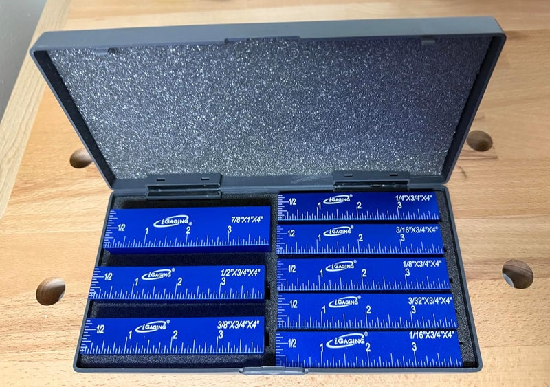 iGaging Setup Block Bar Gauge Precision Aluminum 8 piece for Woodworking - Image 3